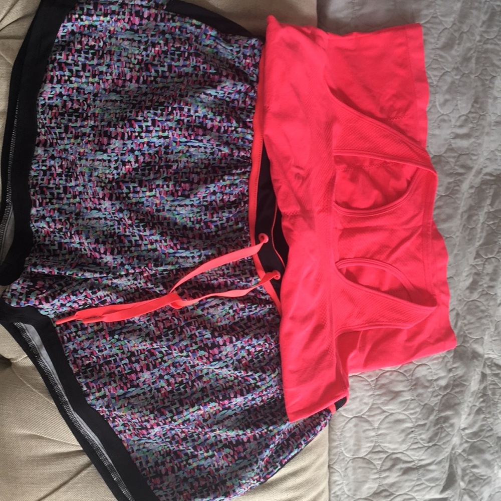 Fabletics tank and shorts